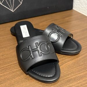 EUC: Jimmy Choo Black Tiaret Flat
